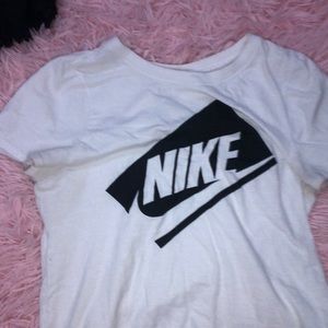 Girls White Nike Tee